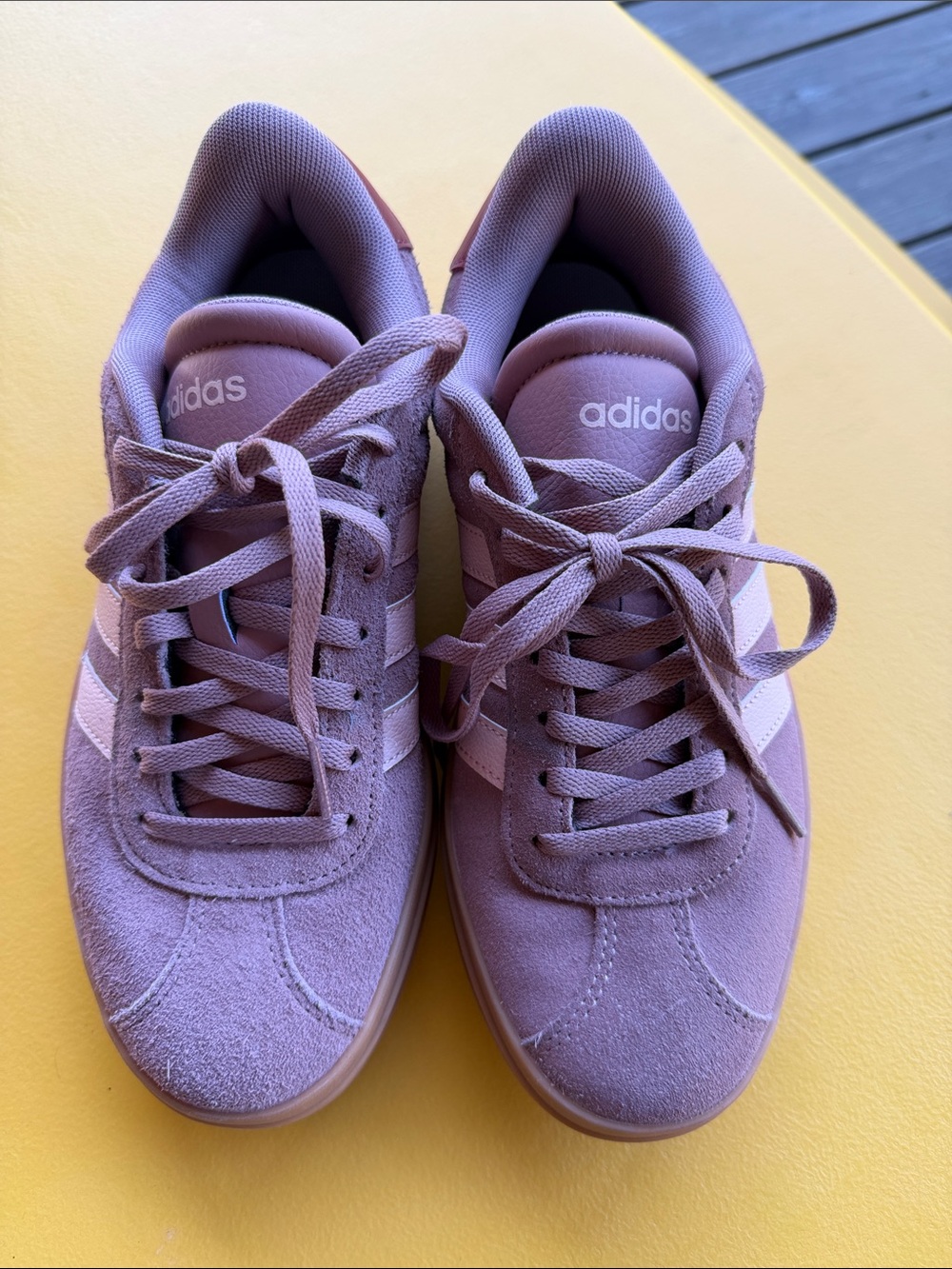 adidas Women's Suede Lavender Pink Sneakers